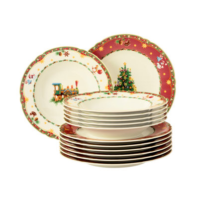 12 Piece Dinnerware Set, Service for 6