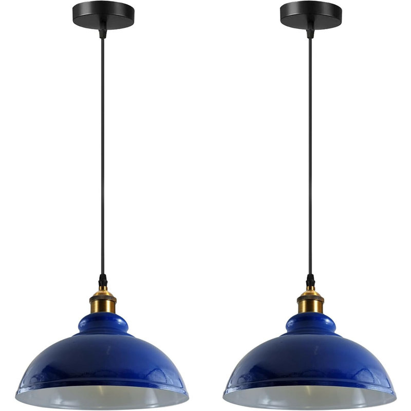 1 - Light Dome Pendant, Navy Blue