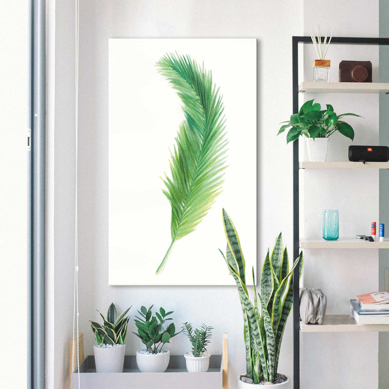 Palms of the Tropics IV - Peinture, H 60 po x l 36 po x P 1,5 po, Toile tendue