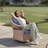 Quirama Outdoor Courtyard PE Wicker High Backrest Swivel Chair With Side Table (Set Of 2)-116787762