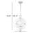 3 - Light Weathered Galvanized Sphere Pendant