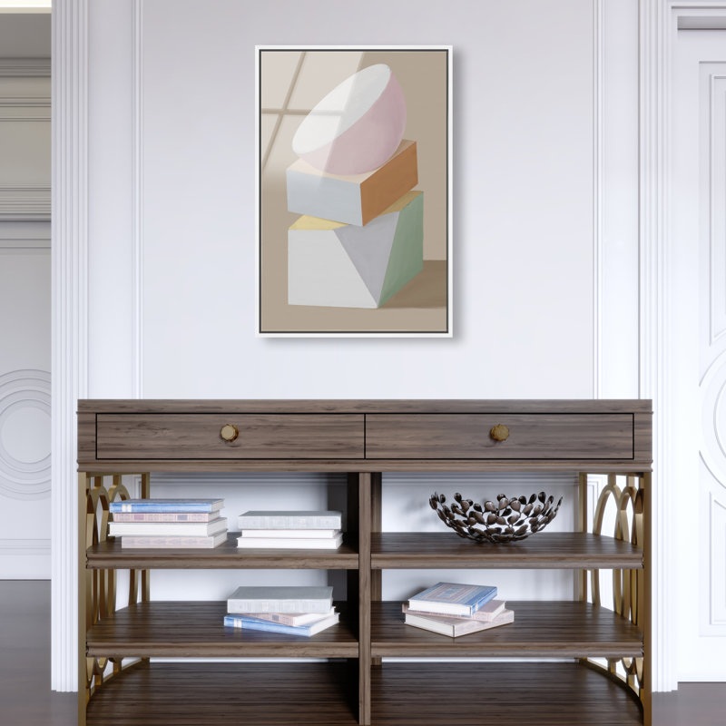 Sculptural Composition II High-Gloss Frameless Acrylic Glass Wall Art Abstract Print by Oliver Gal, Ready to Hang, 10 x 15