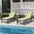 Outdoor 72''L Chaise Lounge Chair Seat / Back Cushion-21943256-29852485