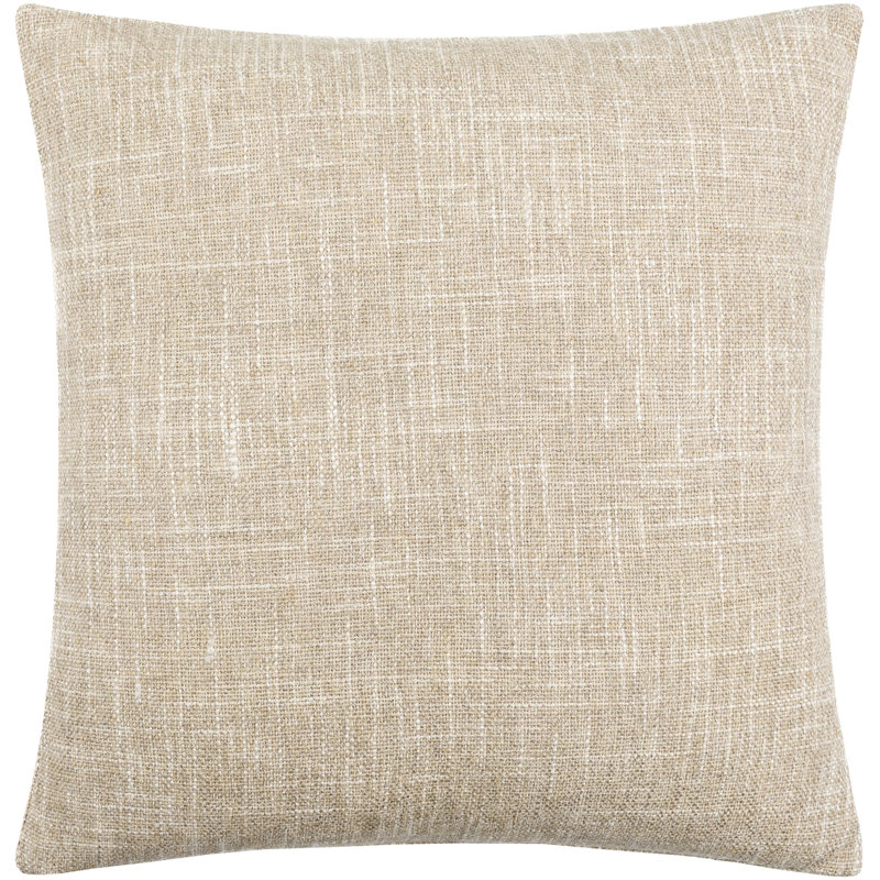 Coussin Danwood, 18 po x 18 po, Brun clair, Polyester/ bourre en polyester