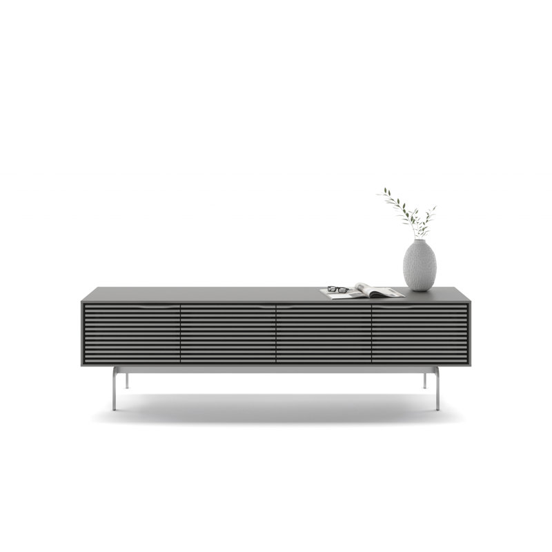 Align Media Console, Ebonized Ash, 23”H x 81”L x 18”W