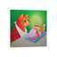 Fishcake by Vicky Mount - Floater Frame Print on Canvas-192015096-191904138