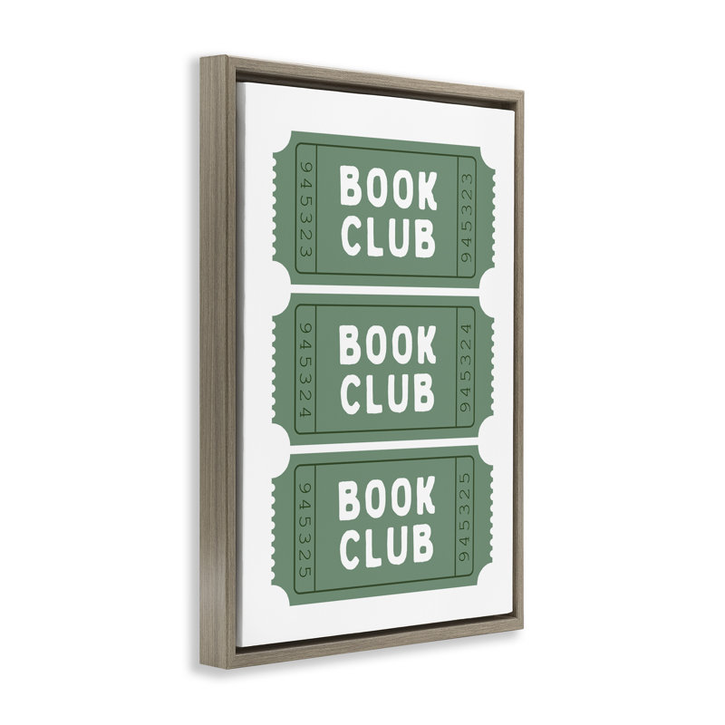 Cadre flottant Green Book Club, par Lettré et doublé, Cadre flottant orme Montalcino, H 25 po x l 17 po