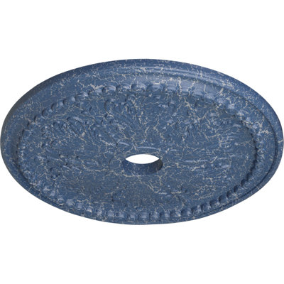 Médaillon de plafond Endurathane Winsor, DO 27 1/2 po x P 4 po x P 1 1/2 po (convient aux auvents jusqu'à 4 po), fini craquelé Americana peint à la main
