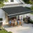 Retractable Patio Window Awning with Aluminum Frame, Acrylic Fabric-122994446-122994447