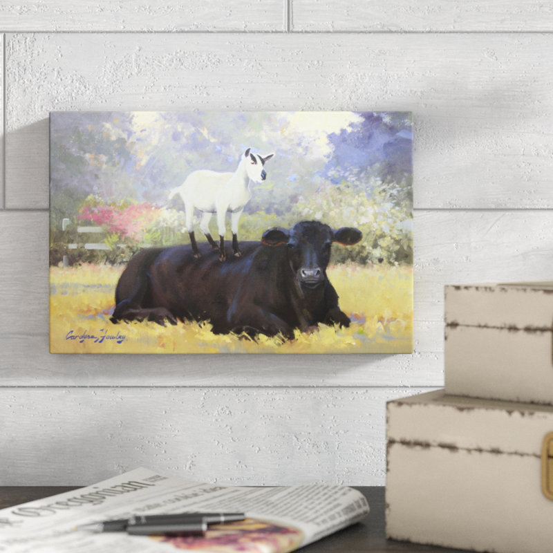 'Farm Pals V' by Carolyne Hawley - Wrapped Canvas Painting Print, 20cm H x 30cm W, Wrapped Canvas