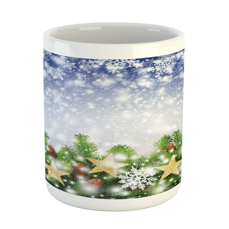 Grande tasse à café snow time