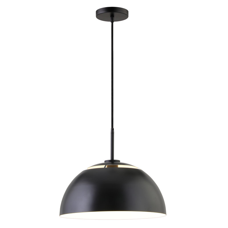 Jordyn 1 - Light Single Pendant, Matte Black, Matte Black