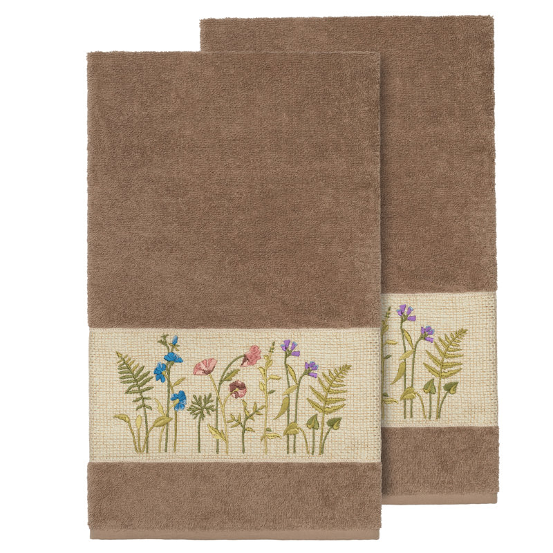 Ensemble de serviettes de bain 2 pièces 100% coton Serenity Serenity, Latte