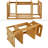 Bamboo Desktop Bookshelf Small Book Rack Adjustable Desk Storage Organizer