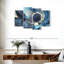 Avery gris et bleu abstrait-106046504