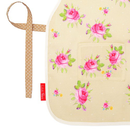Rose Floral Childrens Apron, 2-5 Years, Sage