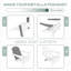 Chaise Adirondack pliante en plastique Hdpe avec porte-gobelet-1236089524