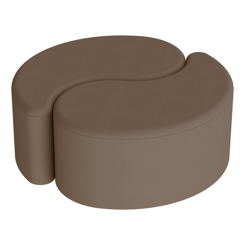 Shapes Structure Soft Seating Teardrop Kids Soft Seating, Chocolate, 18" H x 29" W x 17.5" D