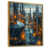 Toile avec cadre flottant or