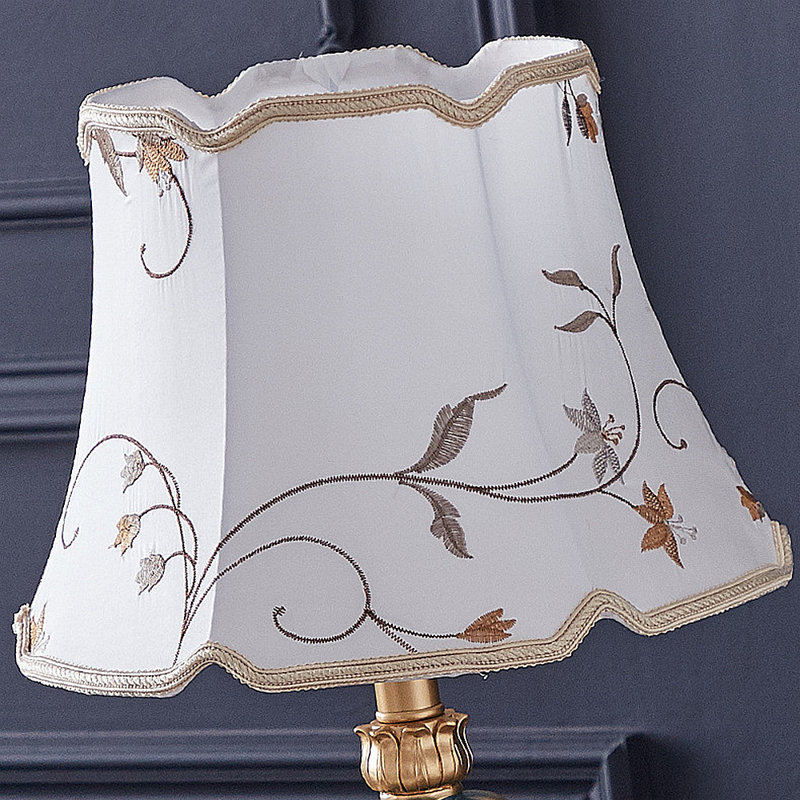 Lampe de bureau classique luxueuse et rétro, Blanc