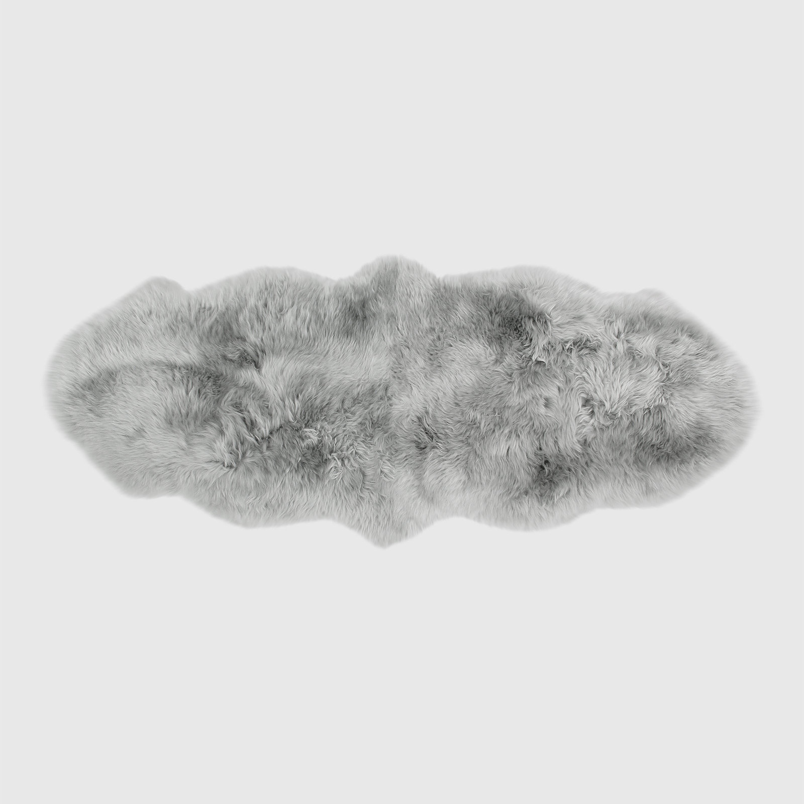 Knightdale Sheepskin Quiet Gray Rug, Novelty 2' x 5'6"