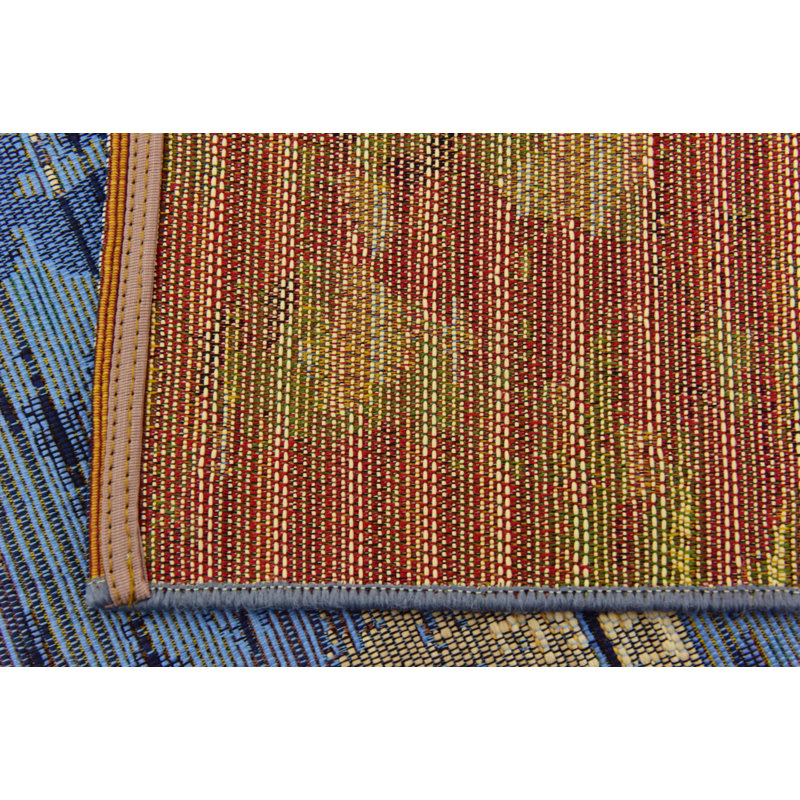 Tapis intérieur / extérieur bleu Tomlinson, Rectangle 8 pi x 11 pi 4 po