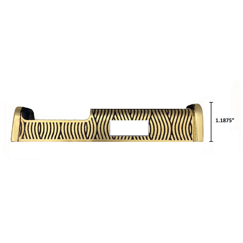 Housse pour sonnette vidéo Waves, Laiton