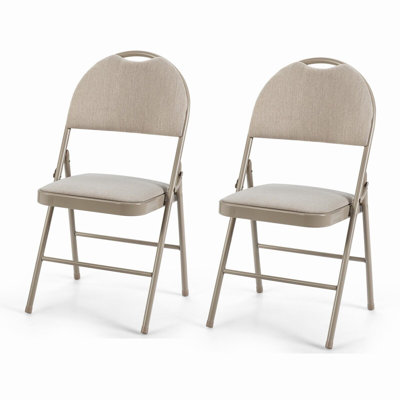 Tabatiere Padded Stackable Folding Chair Set of 2