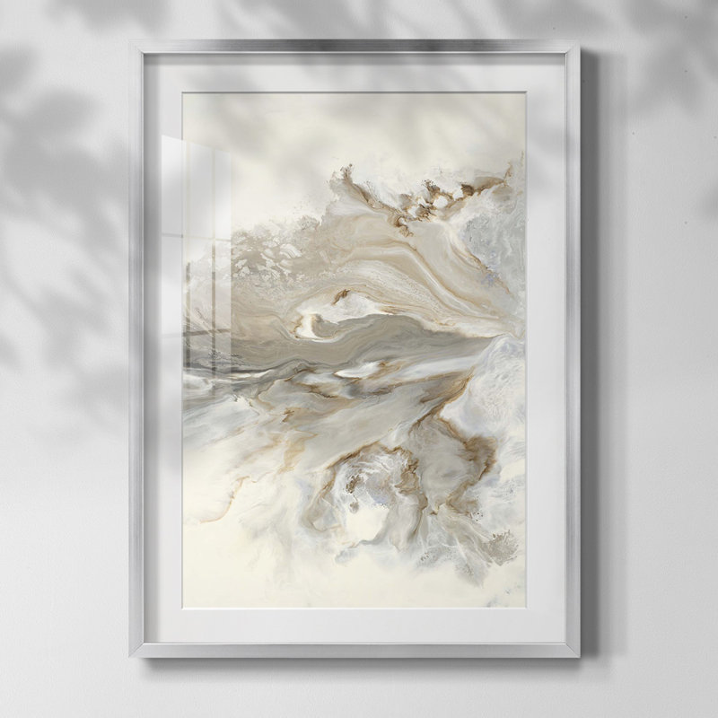 Beaucoup de couches II, Papier avec cadre argenté, Oui, Blanc