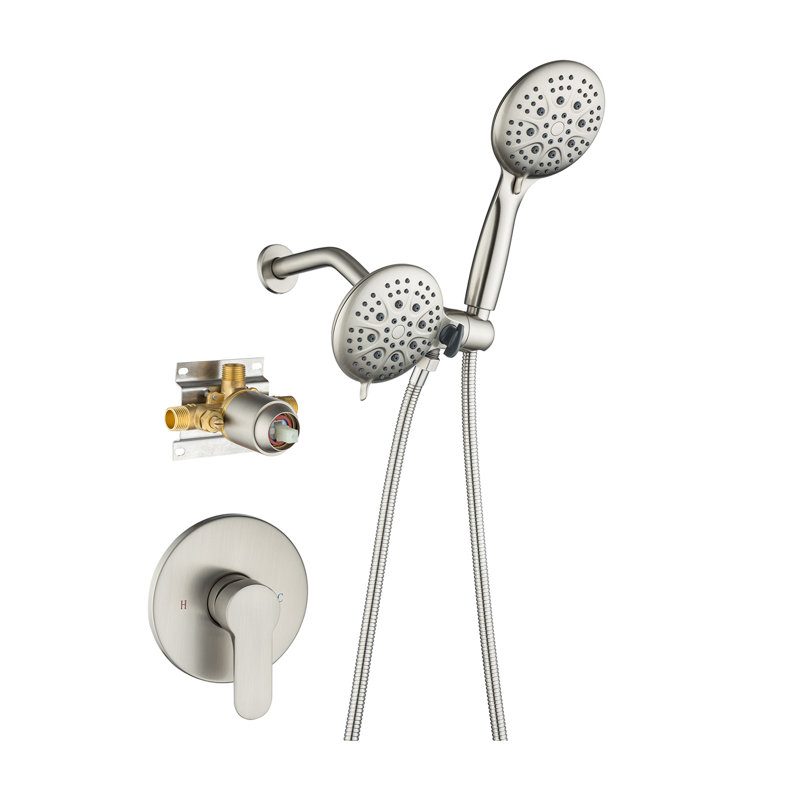 All-In-One Kit with Rough in-Valve, Brushed Nickel