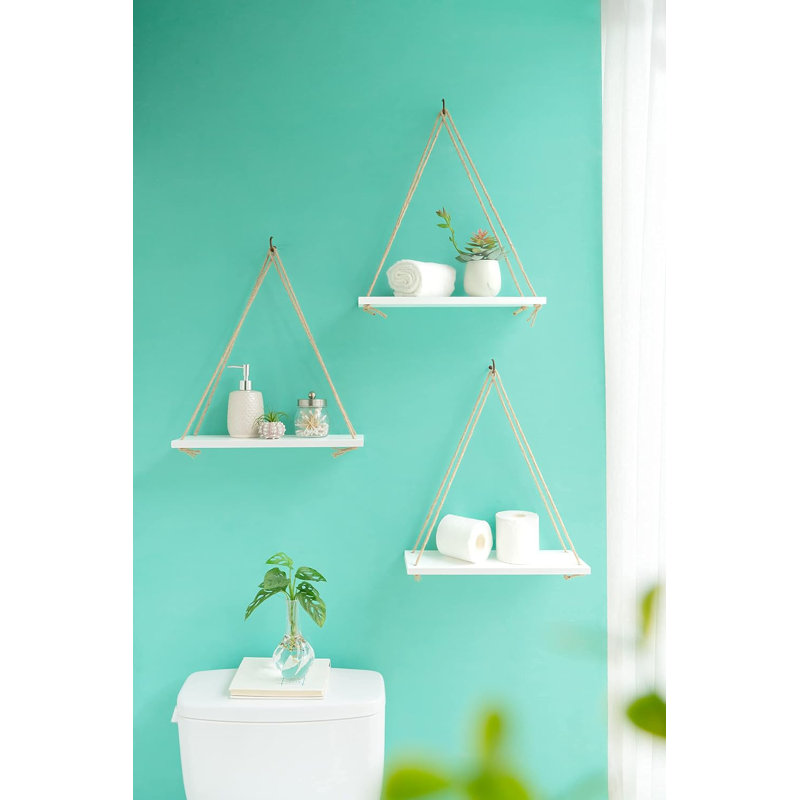 Swing Rope Simple Floating Shelf