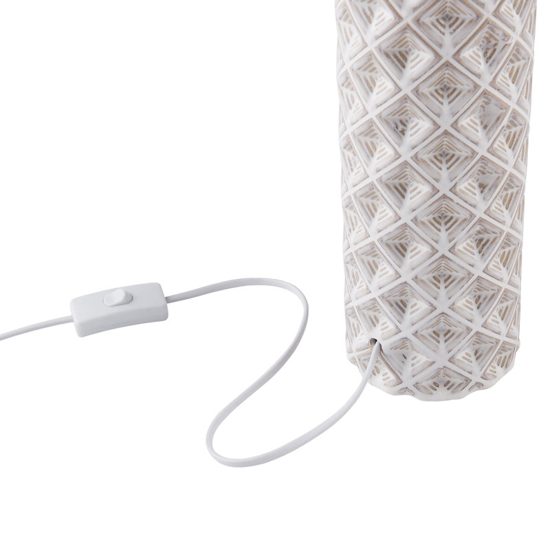 Frisby 22" H 2-Piece Ceramic Table Lamp Set with Linen Drum Shades