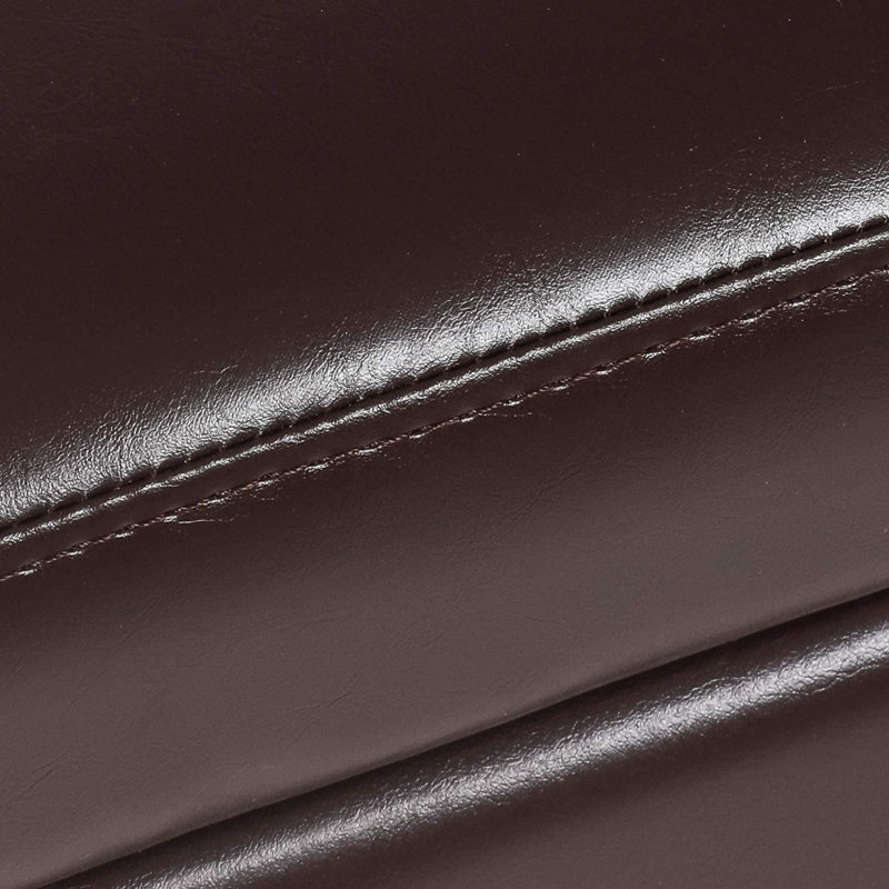 Faux Leather Lift Top Storage Bench, Brown