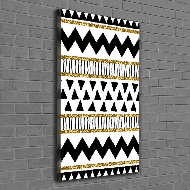 Ethnic Background - Wrapped Canvas Print
