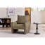 Chaise d'appoint moderne en chenille, canapé simple surdimensionné de 34,3 po avec coussin moelleux, fauteuil de lecture rembourré doux pour le salon, le petit espace et la chambre à coucher-132499956