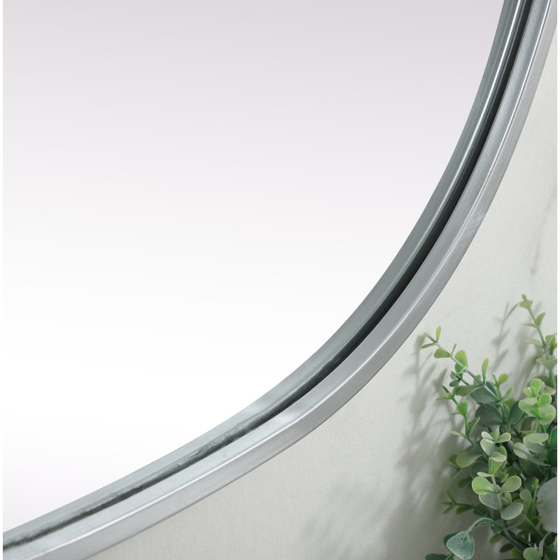 Miroir mural Sabine, Argent, 36 po x 27 po