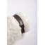 Churo Sheepskin Decorative Bolster Pillow, Bronze And Leather Details, In Stock