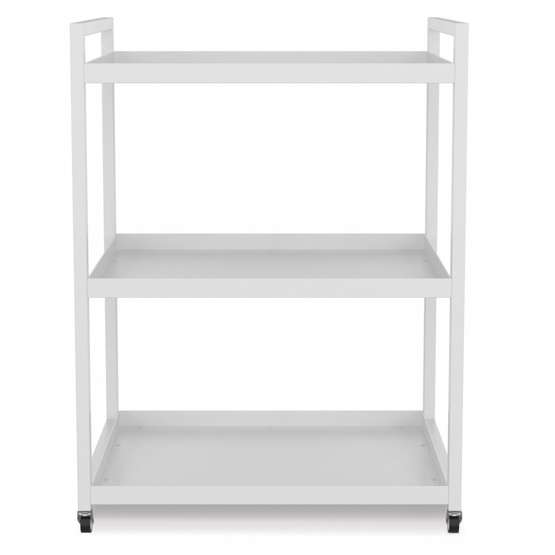 3-tier Utility Cart With Wheels Outdoor Rolling Metal Storage Organizer Poloma