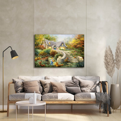  «Country Harvest» par Nicky Boehme, art mural en verre acrylique, 36 po x 24 po