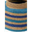 Seagrass Natural Stripe Round Basket-110455277