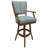 Swivel Wood Bar Stool 30" Seat Beige Vinyl - Light Oak-611262053