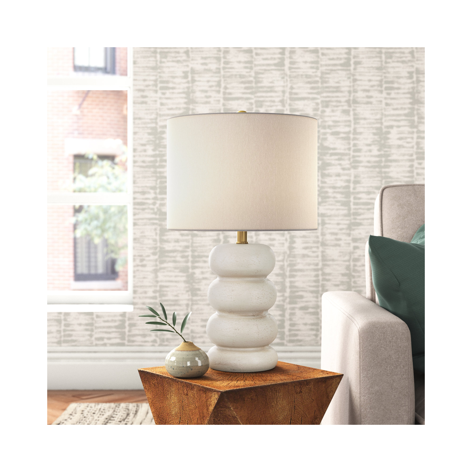 Reed Ceramic Table Lamp