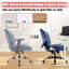 Chaise de bureau rembourrée à haut dossier avec coussin lombaire -116142226