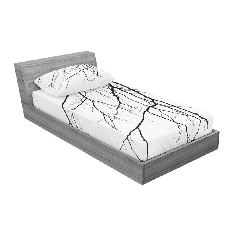 Microfiber Sheet Set, Twin Sheet Set with Fitted Sheet