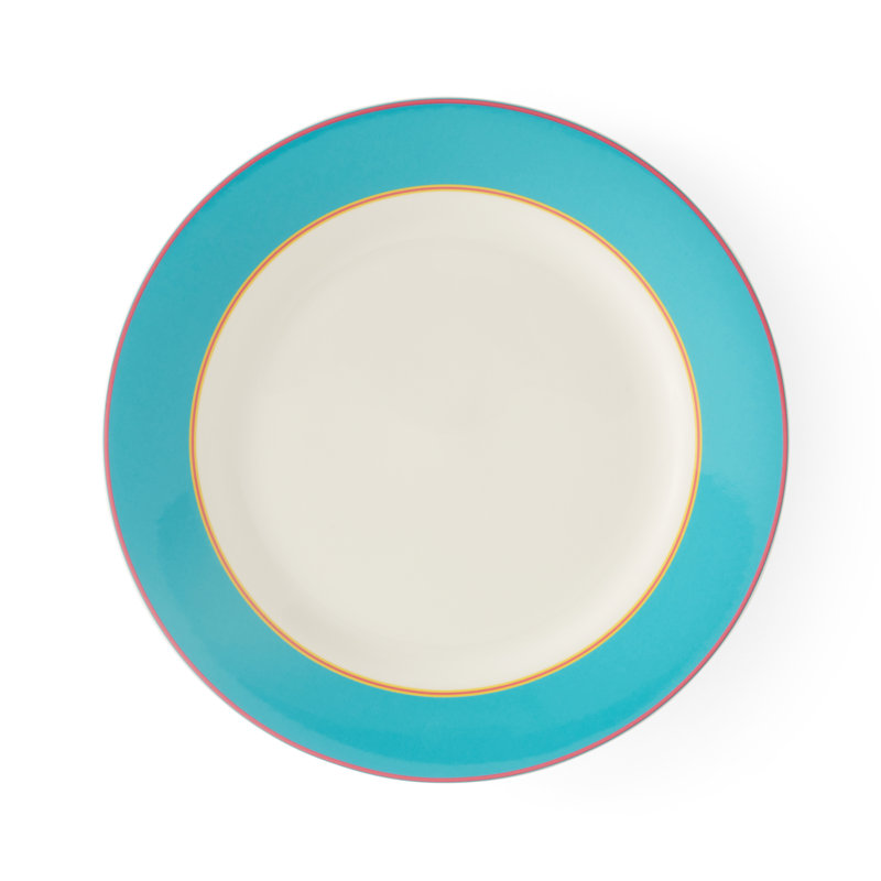 Kit Kemp, Calypso - Bone China Dinner Plates, Teal