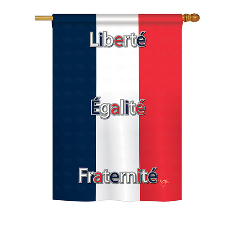 Liberté Égalité Fraternité Double-Sided Polyester Garden Flag