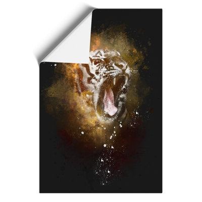 Tiger Roar Paint Splash - Frameless Print