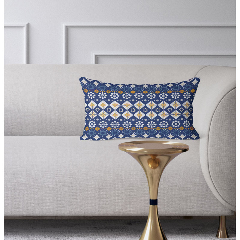 Coussin Shape Synergy, Bleu / Orange
