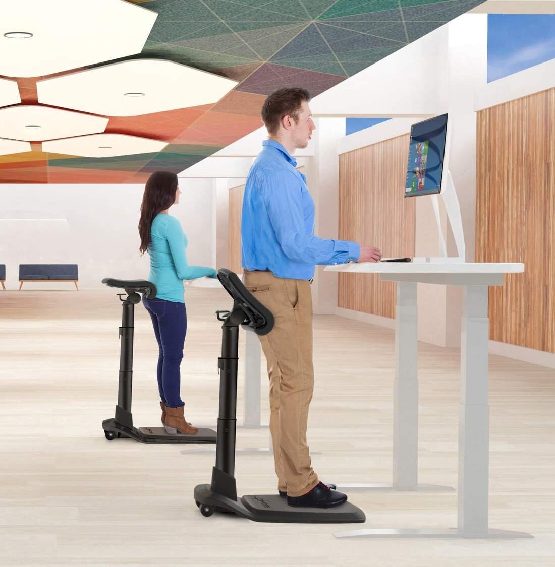 LeanRite Standing Desk Chair for Back Pain Prevention – Ergo Impact