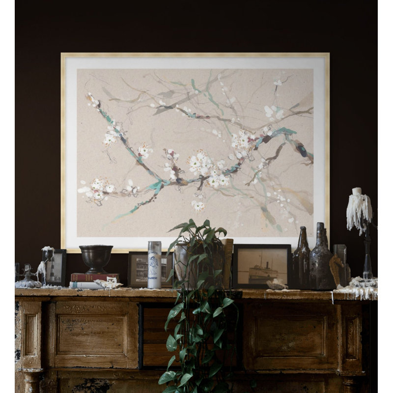 Branch Blossom 1 Print by Claudia Lowry, 25.75" H x 33.75" W